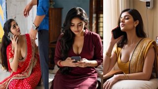 Sexy Indian Horny GF Deepthroat Blowing & Riding Cock